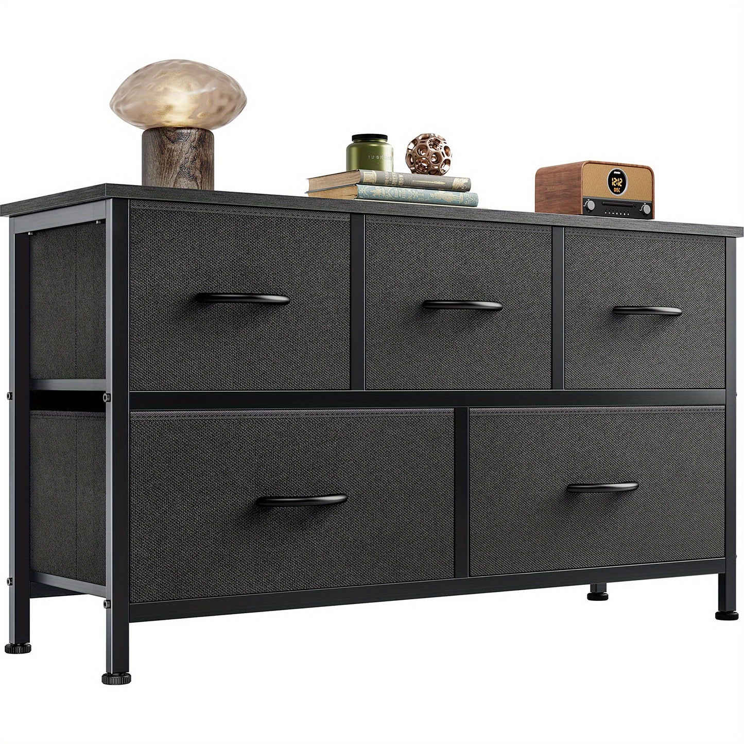 5-Drawer Cabinet Tower – Versatile TV Stand and Media Console Table - Premium tv stand from Lizard Vigilante - Just $69.99! Shop now at Lizard Vigilante