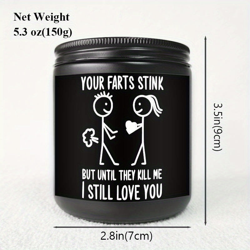 5.3oz Soybean Wax 1PC Lavender Scented Candle, Best Husband Happy Birthday Gifts Idea for Man Hubby Who Have Everything want Nothing from Wife on Romantic Anniversary Christmas Xmas Valentines Father's Day