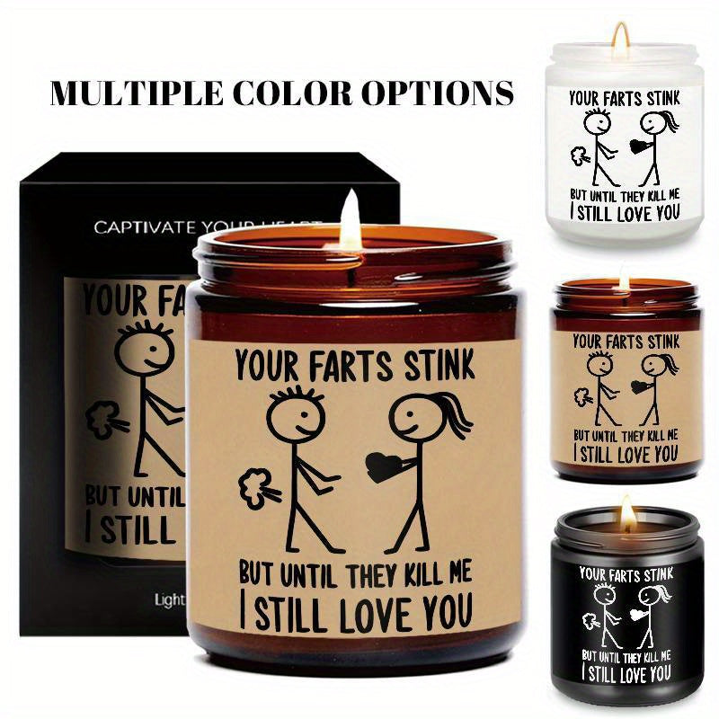 5.3oz Soybean Wax 1PC Lavender Scented Candle, Best Husband Happy Birthday Gifts Idea for Man Hubby Who Have Everything want Nothing from Wife on Romantic Anniversary Christmas Xmas Valentines Father's Day