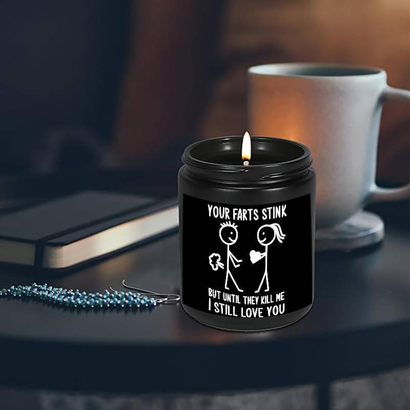 5.3oz Soybean Wax 1PC Lavender Scented Candle, Best Husband Happy Birthday Gifts Idea for Man Hubby Who Have Everything want Nothing from Wife on Romantic Anniversary Christmas Xmas Valentines Father's Day