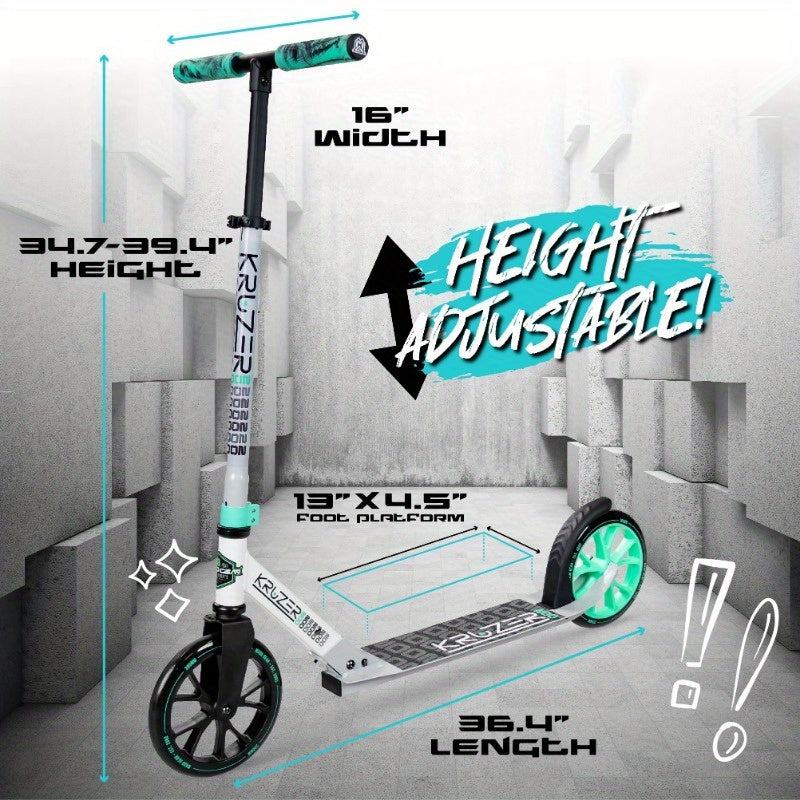 200mm Commuter Scooter | Foldable and Adjustable - Premium scooter from Lizard Vigilante - Just $76.99! Shop now at Lizard Vigilante