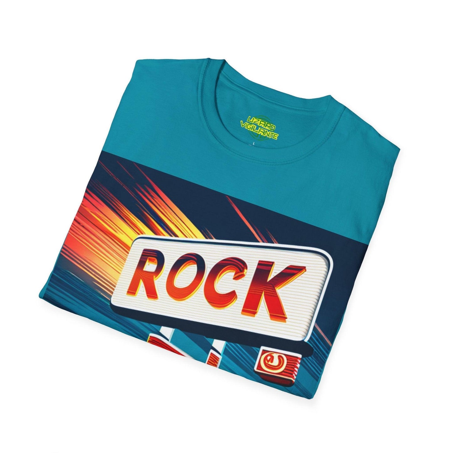 Rock Station Unisex Softstyle T-Shirt - Lizard Vigilante