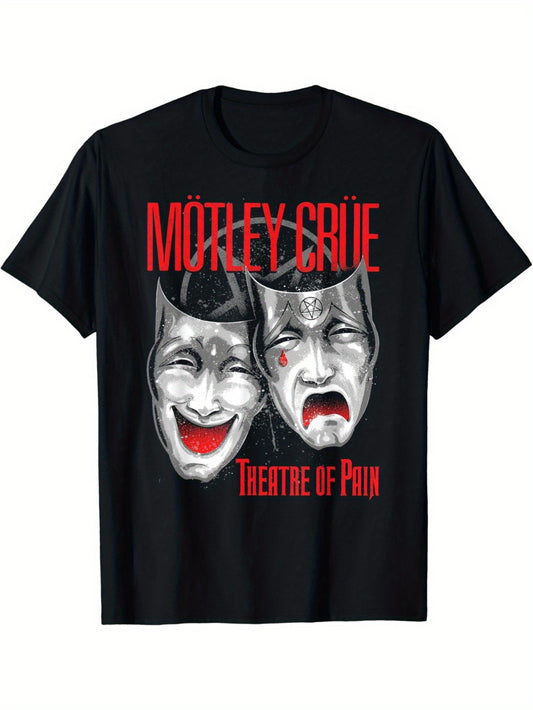 Motley Krewe - Theatre of Pain - Crying T-shirt - Premium  from Lizard Vigilante - Just $21.99! Shop now at Lizard Vigilante