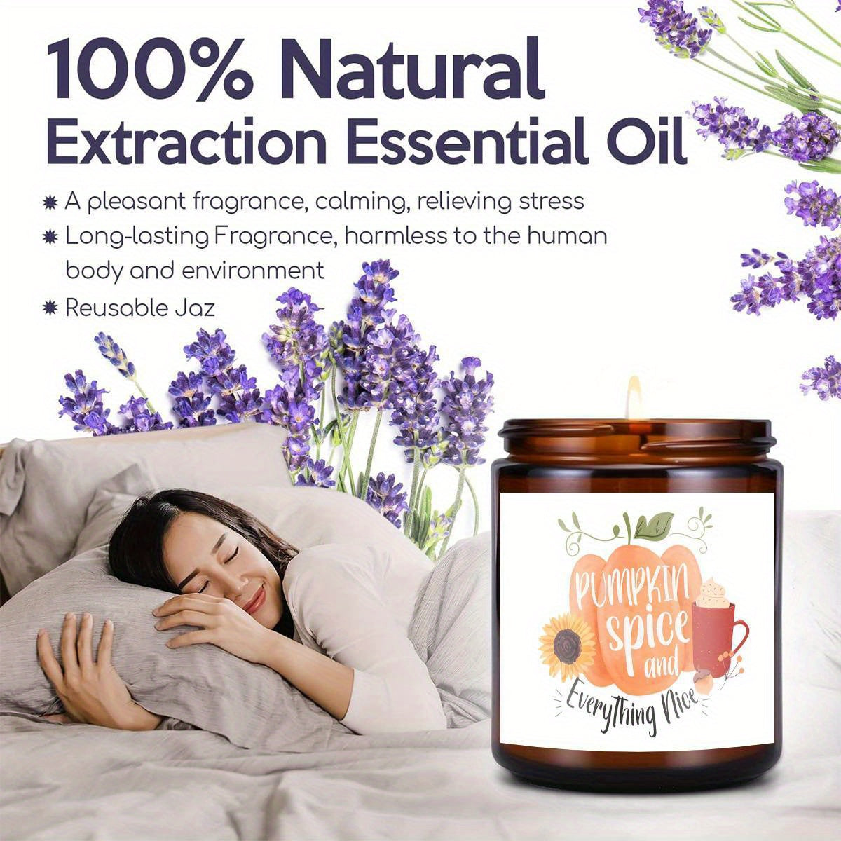 Hello Pumpkin Scented Candle Fall AutumnThemed Orange Terracotta Burnt Rustic Farmhouse September October Harvest Thanksgiving Day Decoration Gift for Women Woman Hostess Friends Her Mom Wife Grandma Cute Items Essenti