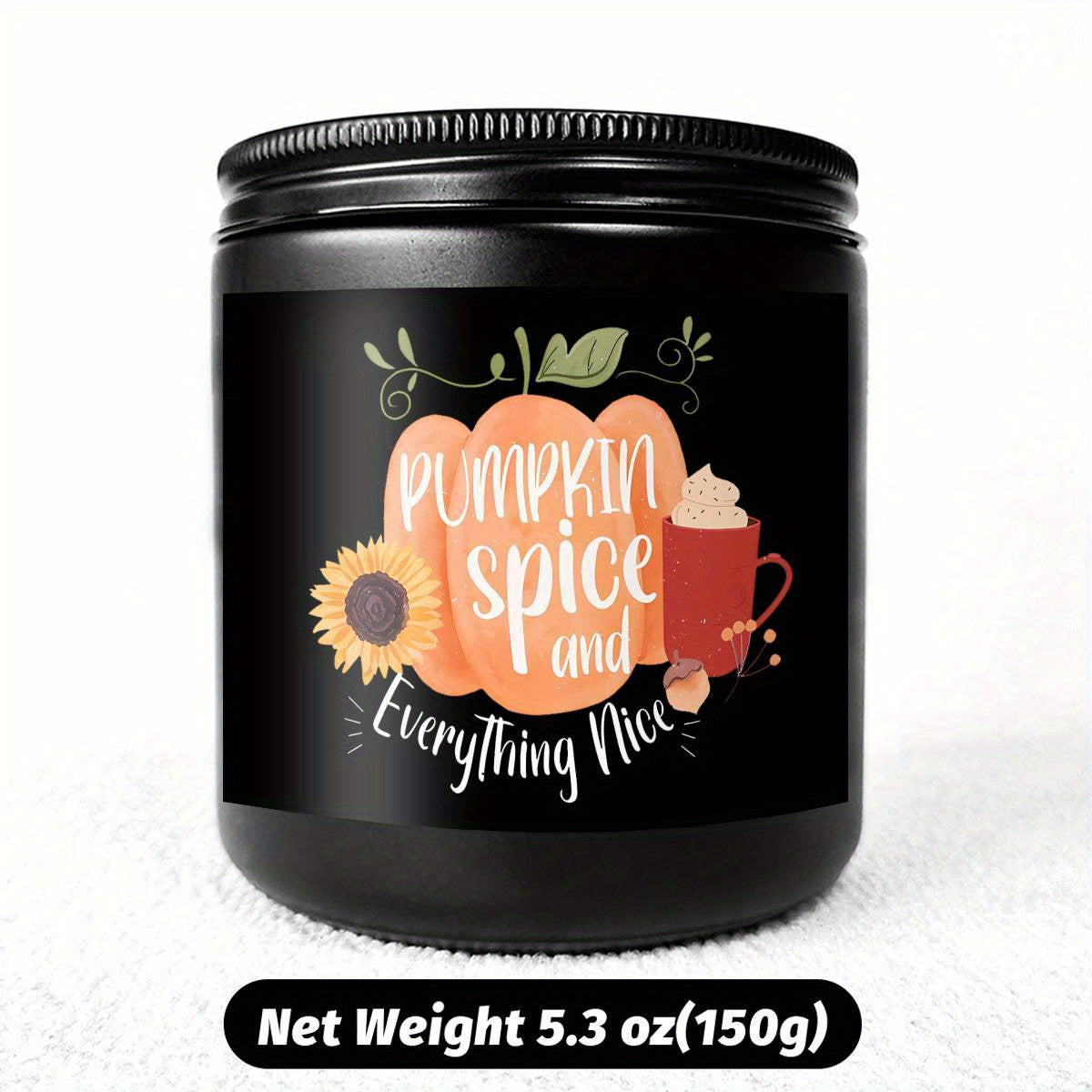 Hello Pumpkin Scented Candle Fall AutumnThemed Orange Terracotta Burnt Rustic Farmhouse September October Harvest Thanksgiving Day Decoration Gift for Women Woman Hostess Friends Her Mom Wife Grandma Cute Items Essenti