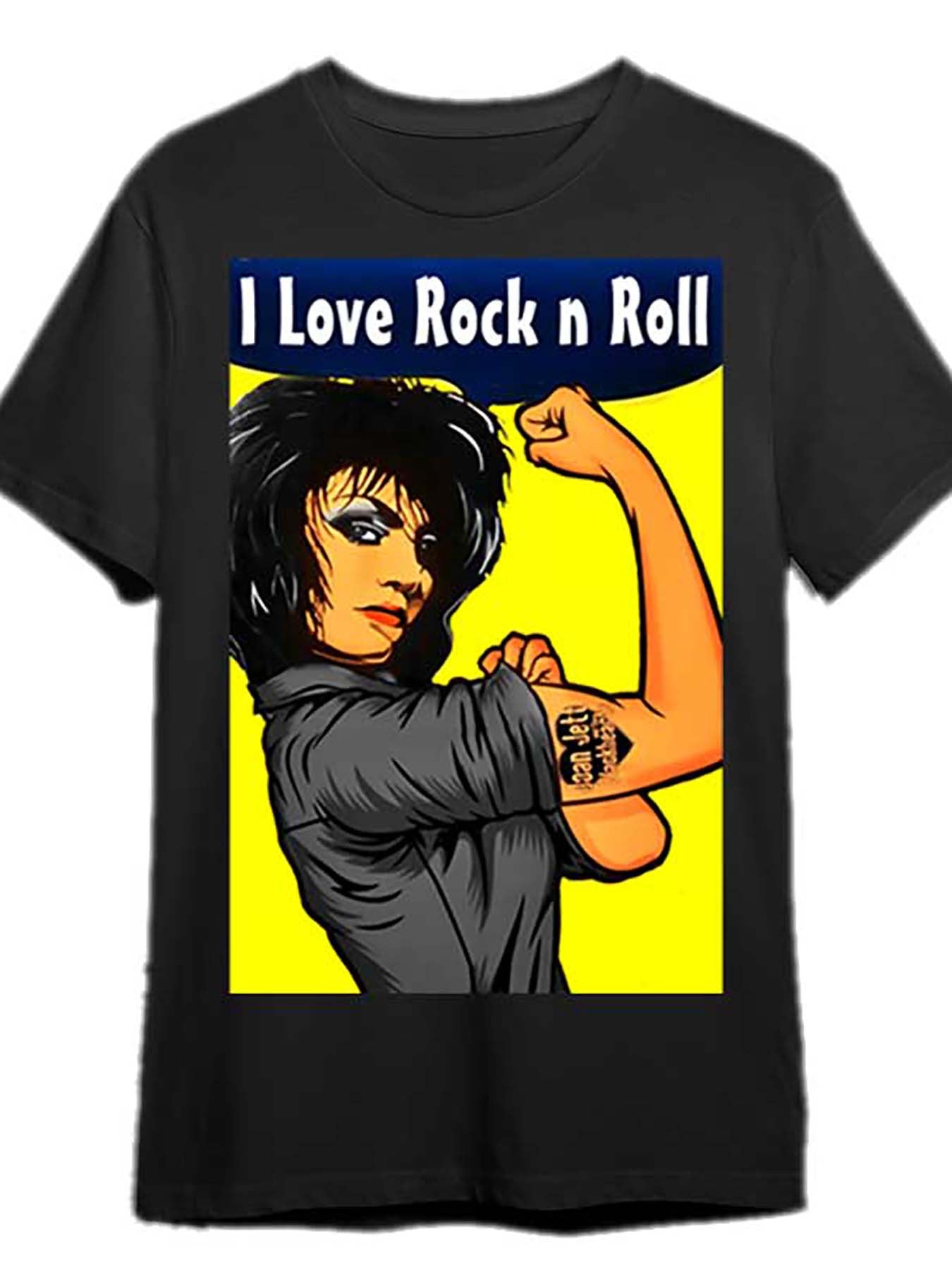 Limited Edition Joan Jett "I Love Rock and Roll" T-Shirt - Fun Men's Graphic Tee - Premium T-Shirt from Lizard Vigilante - Just $27.45! Shop now at Lizard Vigilante