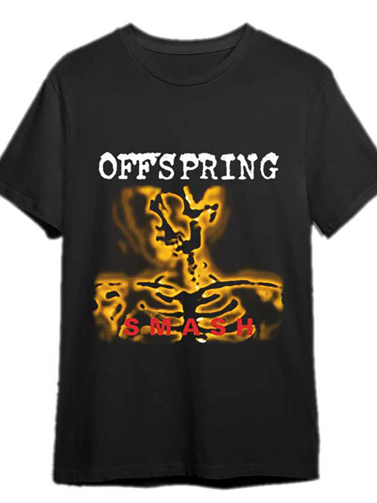 The Offspring Smash Punk Rock Tee - Organic Cotton Men’s Short Sleeve T-Shirt, Casual Crew Neck Graphic Collection - Premium  from Lizard Vigilante - Just $23.88! Shop now at Lizard Vigilante