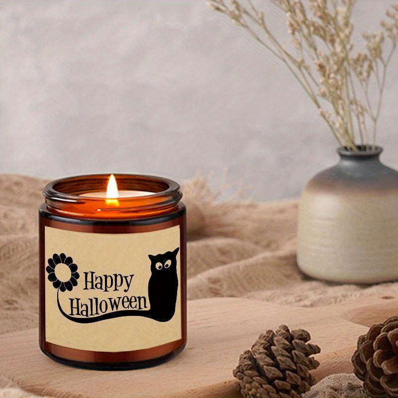 1Pc Halloween Scented Candle 5. 3Oz Soybean Wax Spooky Gift Idea For Women Men Mom Dad Grandma Friend Coworker Nurse Teacher Mentor Dentist Worker Pastor Boss Manager Autumn Harvest Festival Thanksgiving Unique Funny Special