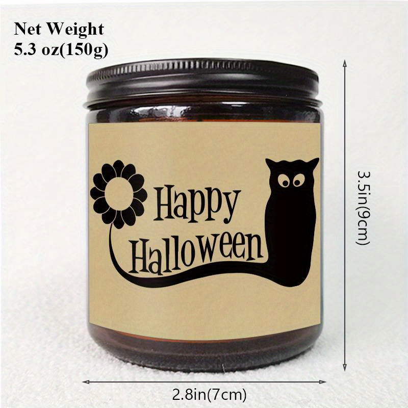 1Pc Halloween Scented Candle 5. 3Oz Soybean Wax Spooky Gift Idea For Women Men Mom Dad Grandma Friend Coworker Nurse Teacher Mentor Dentist Worker Pastor Boss Manager Autumn Harvest Festival Thanksgiving Unique Funny Special