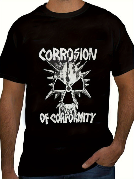 Rock Corrosion Of Conformity Vintage 90s Men's High Quality Cotton Print Rock The Album Cover T-Shirt Summer Funny Pattern Tee Retro Novelty Chill Breathable T-Shirt, Made in USA - Premium  from Lizard Vigilante - Just $21.99! Shop now at Lizard Vigilante