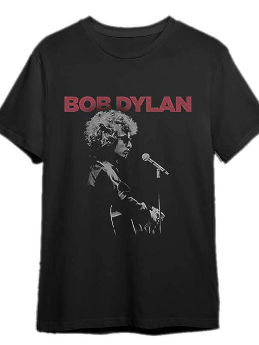 Bob Dylan Stage Blonde On Blonde Rock T-Shirt 340553 funny Men’s Short Sleeve Graphic T-shirt Collection black PR - Premium  from Lizard Vigilante - Just $26.99! Shop now at Lizard Vigilante