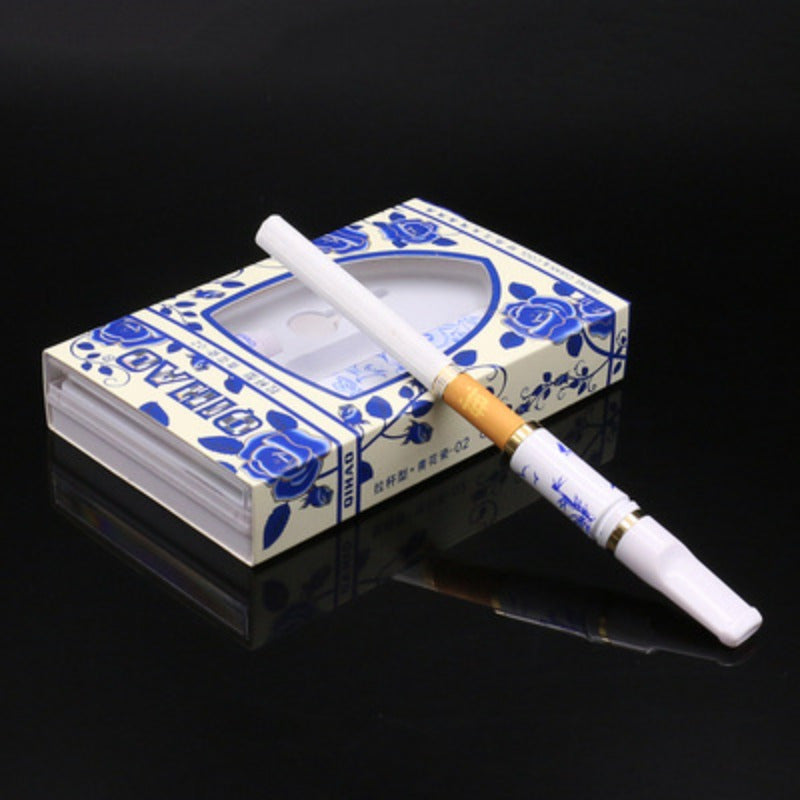 3pcs Chinese Blue & White Porcelain Dual-Use Filters For Cigarettes, Washable & Reusable Cigarette Filter Cigarette Filter Tips - Premium  from Lizard Vigilante - Just $13.99! Shop now at Lizard Vigilante