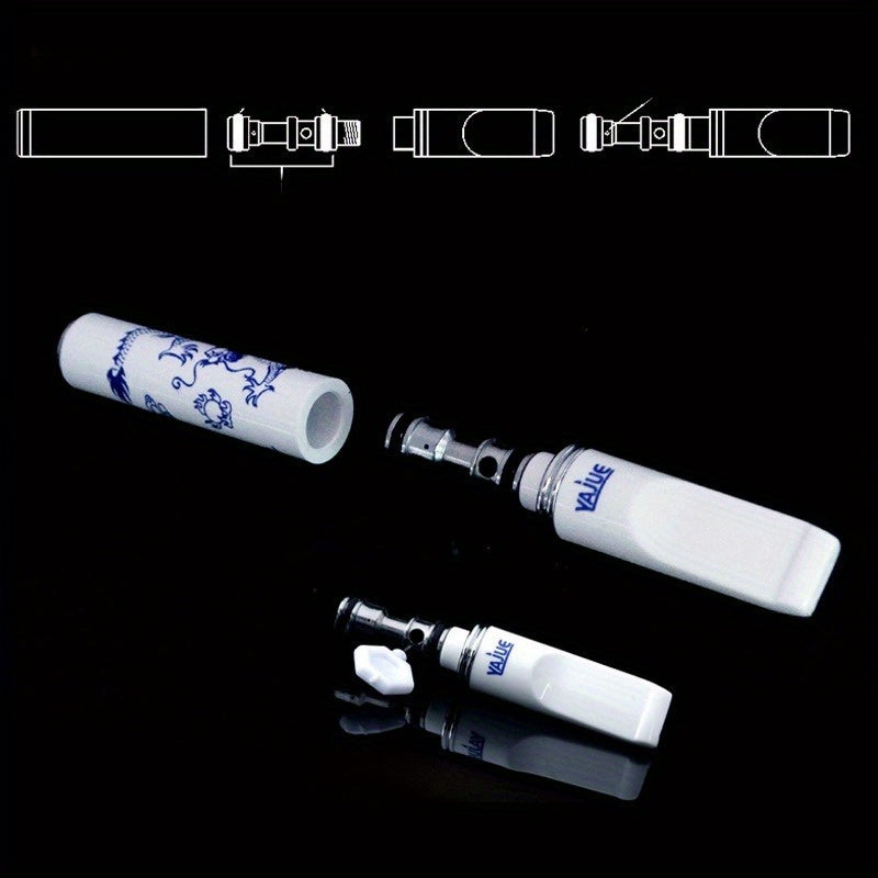 3pcs Chinese Blue & White Porcelain Dual-Use Filters For Cigarettes, Washable & Reusable Cigarette Filter Cigarette Filter Tips - Premium  from Lizard Vigilante - Just $13.99! Shop now at Lizard Vigilante