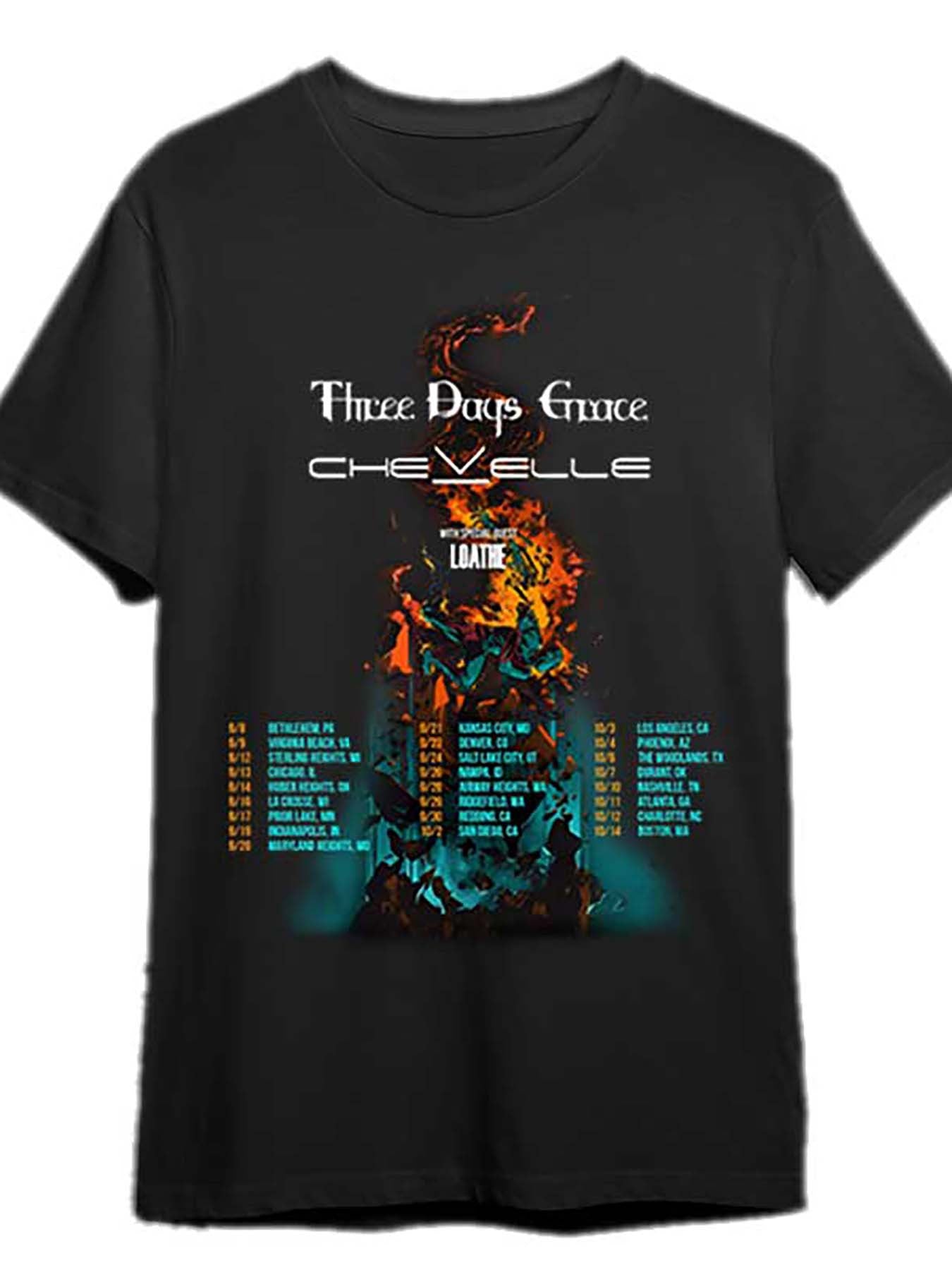 Chevelle and Three Days Grace Co headline Tour 2023 Shirt 338142 funny Men’s Short Sleeve Graphic T-shirt Collection black PR - Premium  from Lizard Vigilante - Just $26.99! Shop now at Lizard Vigilante