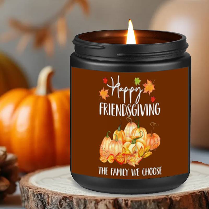 Lavender Scented Candle Fall Themed Orange Pumpkin Rustic Farmhouser Autumn Harvest Festival Thanksgiving Day Decoration Gift Ideas for Home Women Hostess Men Friends Friendship Friendsgiving Thankful Mom Wife Grandma Cute Ho
