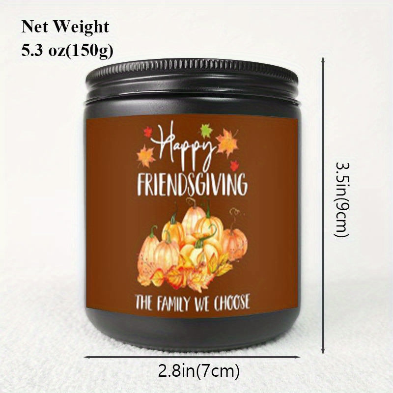 Lavender Scented Candle Fall Themed Orange Pumpkin Rustic Farmhouser Autumn Harvest Festival Thanksgiving Day Decoration Gift Ideas for Home Women Hostess Men Friends Friendship Friendsgiving Thankful Mom Wife Grandma Cute Ho
