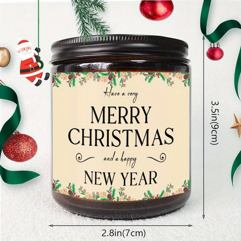Merry Christmas Lavender Scented Candle Gift for Men Women Him Her Male Female Boyfriend Grilfriend Best Friend BBF Sister Bestie Brother Classmate Coworker Sister Mom Dad Family on Christmas Xmas Home Decoratin Funny Unique