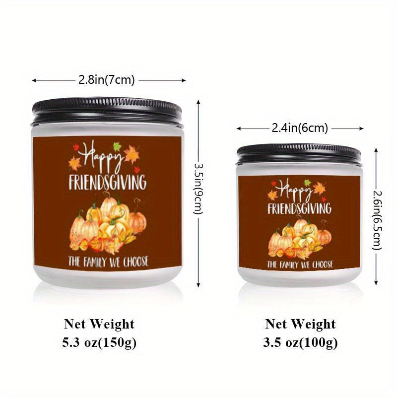Lavender Scented Candle Fall Themed Orange Pumpkin Rustic Farmhouser Autumn Harvest Festival Thanksgiving Day Decoration Gift Ideas for Home Women Hostess Men Friends Friendship Friendsgiving Thankful Mom Wife Grandma Cute Ho