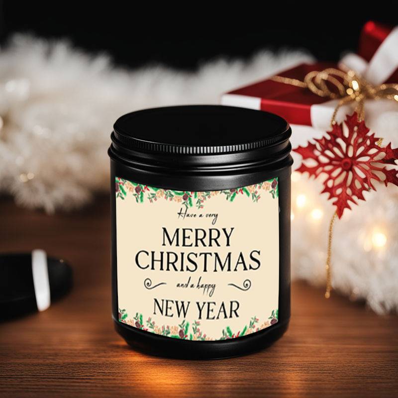 Merry Christmas Lavender Scented Candle Gift for Men Women Him Her Male Female Boyfriend Grilfriend Best Friend BBF Sister Bestie Brother Classmate Coworker Sister Mom Dad Family on Christmas Xmas Home Decoratin Funny Unique