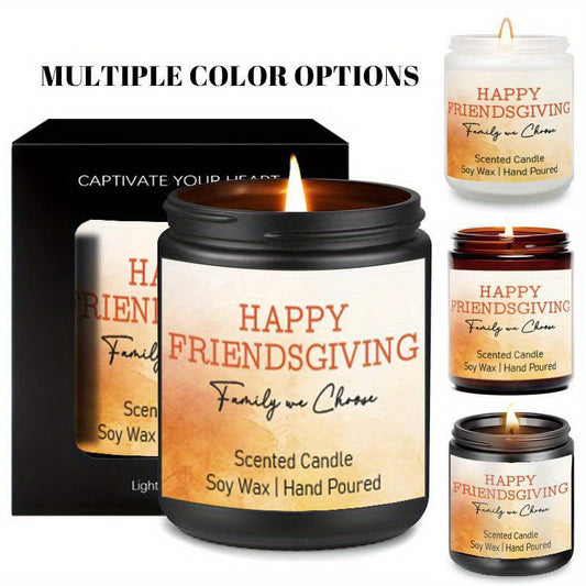 Lavender Scented Candle Fall Themed Orange Pumpkin Rustic Farmhouser Autumn Harvest Festival Thanksgiving Day Decoration Gift Ideas for Home Women Hostess Men Friends Friendship Friendsgiving Thankful Mom Wife Grandma Cute Ho