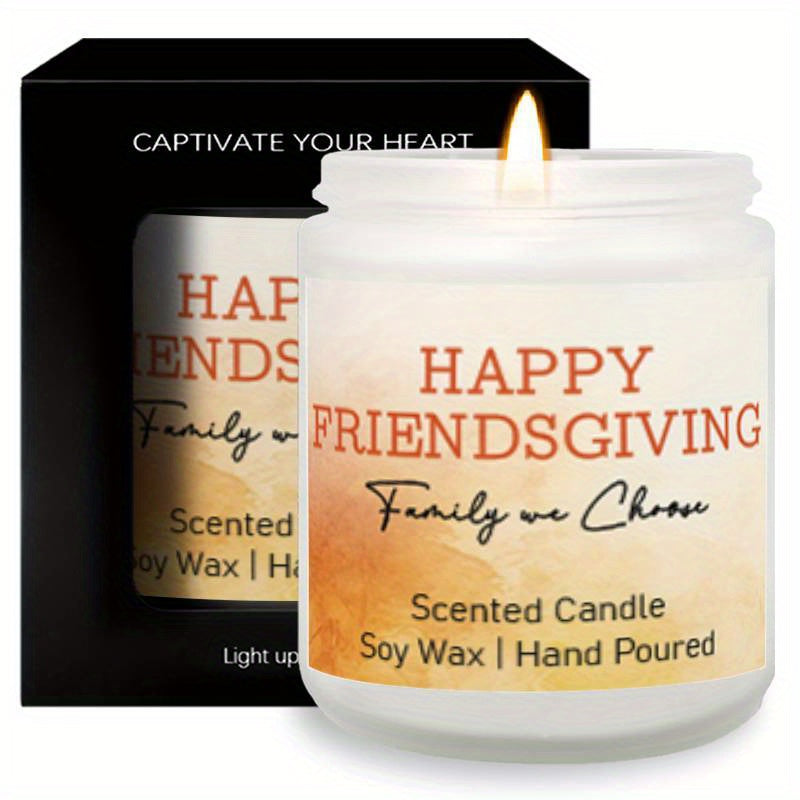 Lavender Scented Candle Fall Themed Orange Pumpkin Rustic Farmhouser Autumn Harvest Festival Thanksgiving Day Decoration Gift Ideas for Home Women Hostess Men Friends Friendship Friendsgiving Thankful Mom Wife Grandma Cute Ho