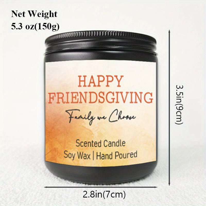 Lavender Scented Candle Fall Themed Orange Pumpkin Rustic Farmhouser Autumn Harvest Festival Thanksgiving Day Decoration Gift Ideas for Home Women Hostess Men Friends Friendship Friendsgiving Thankful Mom Wife Grandma Cute Ho