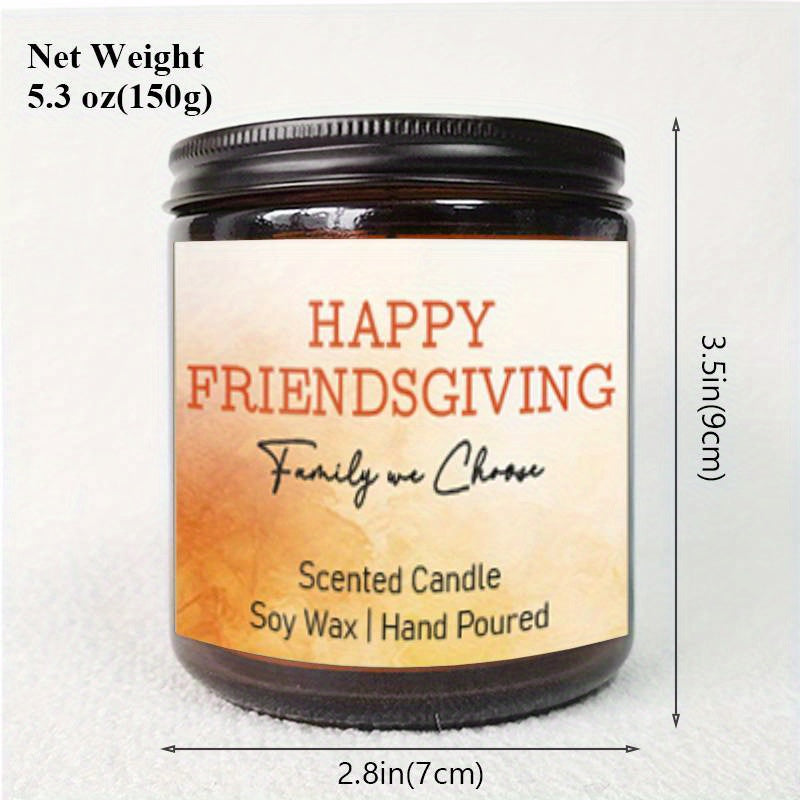 Lavender Scented Candle Fall Themed Orange Pumpkin Rustic Farmhouser Autumn Harvest Festival Thanksgiving Day Decoration Gift Ideas for Home Women Hostess Men Friends Friendship Friendsgiving Thankful Mom Wife Grandma Cute Ho