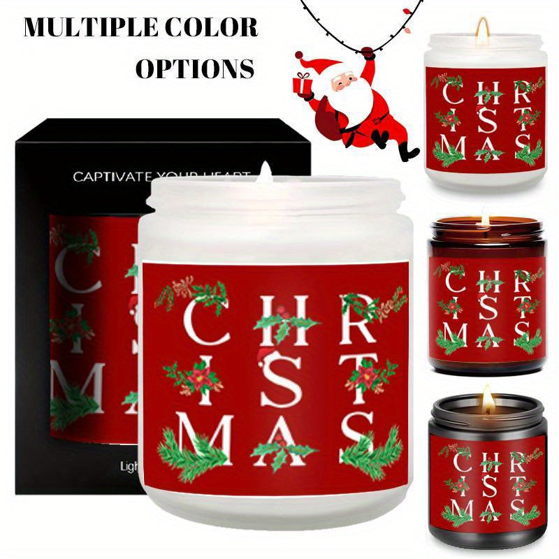 Merry Christmas Lavender Scented Candle Gift for Men Women Him Her Male Female Boyfriend Grilfriend Best Friend BBF Sister Bestie Brother Classmate Coworker Sister Mom Dad Family on Christmas Xmas Home Decoratin Funny Unique