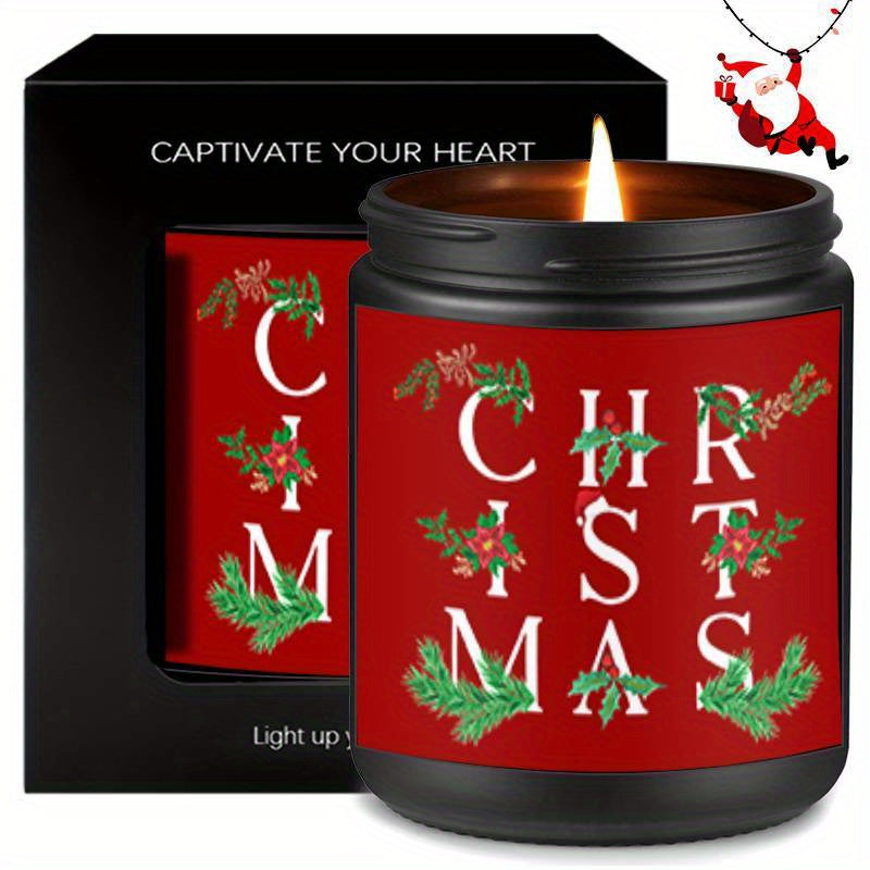 Merry Christmas Lavender Scented Candle Gift for Men Women Him Her Male Female Boyfriend Grilfriend Best Friend BBF Sister Bestie Brother Classmate Coworker Sister Mom Dad Family on Christmas Xmas Home Decoratin Funny Unique