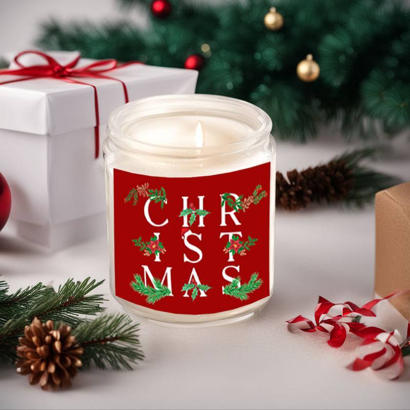 Merry Christmas Lavender Scented Candle Gift for Men Women Him Her Male Female Boyfriend Grilfriend Best Friend BBF Sister Bestie Brother Classmate Coworker Sister Mom Dad Family on Christmas Xmas Home Decoratin Funny Unique