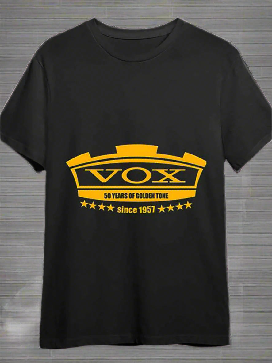 Vox Amplifiers Rock And Roll Guitar T-shirt - Men’s Short Sleeve Graphic T-shirt, Black - Premium T-shirt from Lizard Vigilante - Just $23.88! Shop now at Lizard Vigilante