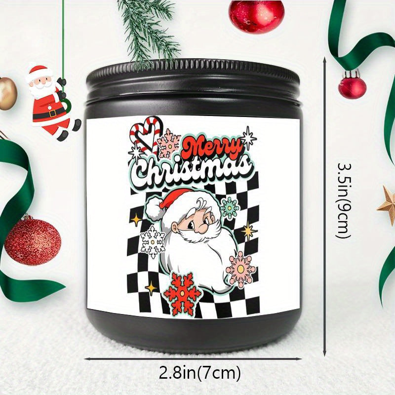 1PC Lavender Scented Candle 5. 3oz Soybean Wax Merry Christmas Gifts Idea for Women Men Mom Dad Grandma Sister Co worker Friends on Winter Xmas Home Decorations Santa Claus Christmas Trees Snowman Stockings Snowflake Reindeer