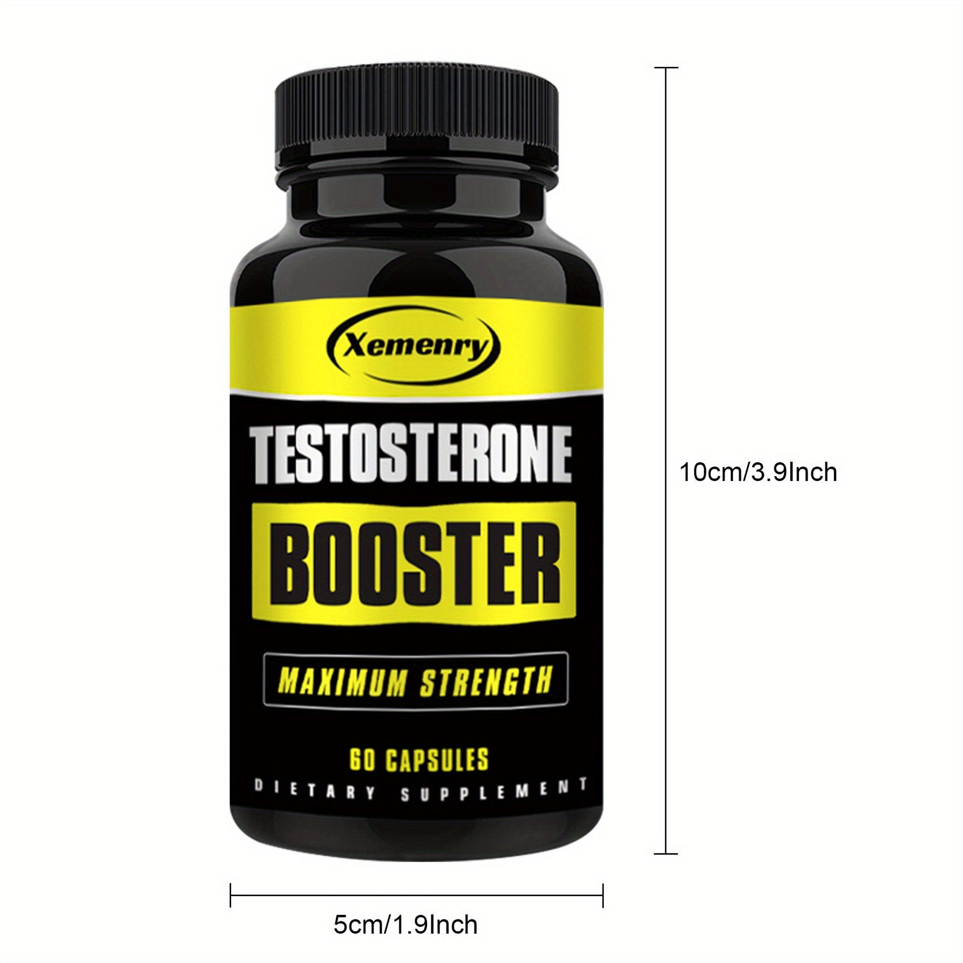 Testosterone Booster - Muscle Health, Energy, Testosterone Support for Men - 60 Capsules - Premium  from Lizard Vigilante - Just $23.99! Shop now at Lizard Vigilante