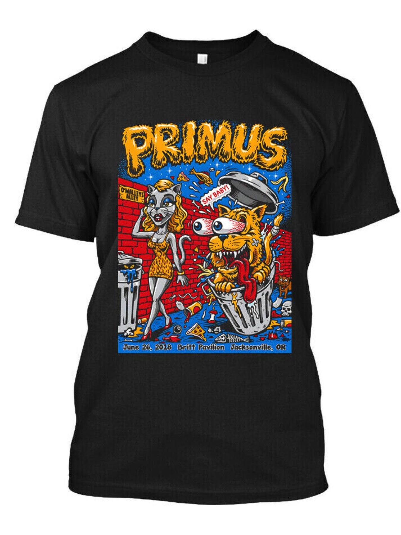 Primus 2018 Tour T-Shirt | Rock Band Merch - Premium t-shirt from Lizard Vigilante - Just $26.99! Shop now at Lizard Vigilante