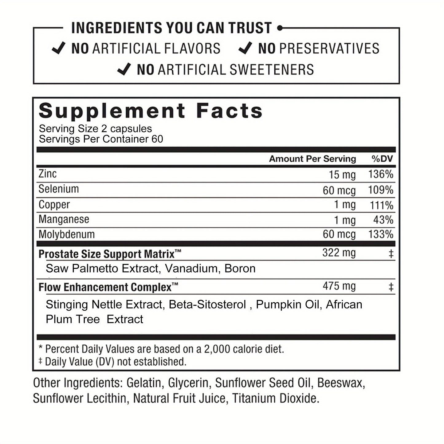 Prostate - with Saw Palmetto, Stinging Nettle, Pumpkin Oil - 120 Capsules - Premium  from Lizard Vigilante - Just $17.99! Shop now at Lizard Vigilante