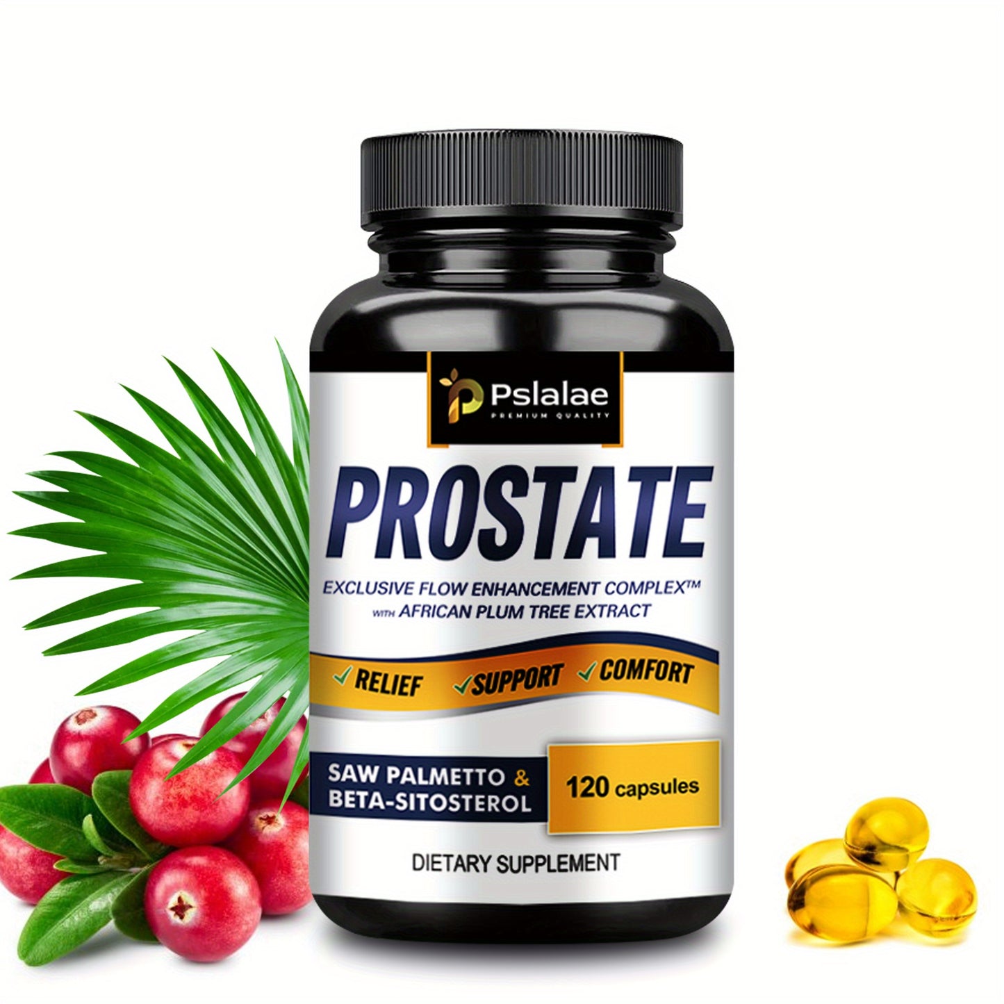 Prostate - with Saw Palmetto, Stinging Nettle, Pumpkin Oil - 120 Capsules - Premium  from Lizard Vigilante - Just $17.99! Shop now at Lizard Vigilante