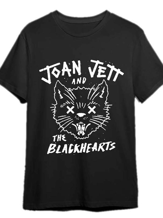 Joan Jett and The Blackhearts Shirt, Joan Jett and The Blackhearts Tour Shirt 334702 funny Men’s Short Sleeve Graphic T-shirt Collection black PR - Premium  from Lizard Vigilante - Just $26.99! Shop now at Lizard Vigilante