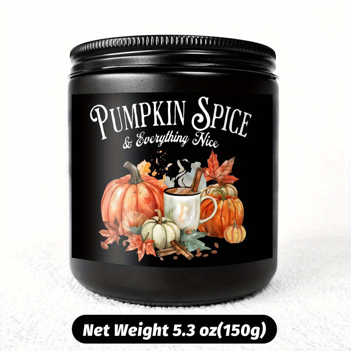 Hello Autumn Scented Candle Fall Themed Orange Terracotta Burnt Rustic Farmhouse September October Harvest Thanksgiving Day Decoration Gift Idea for Home Women Woman Hostess Men Friends Her Mom Wife Grandma Cute Item E