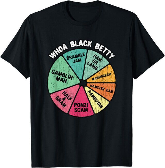 Whoa Black Betty Pie Chart T-Shirt - Funny 70's Classic Rock Music Graphic Tee for Men - Premium T-Shirt from Lizard Vigilante - Just $25.88! Shop now at Lizard Vigilante