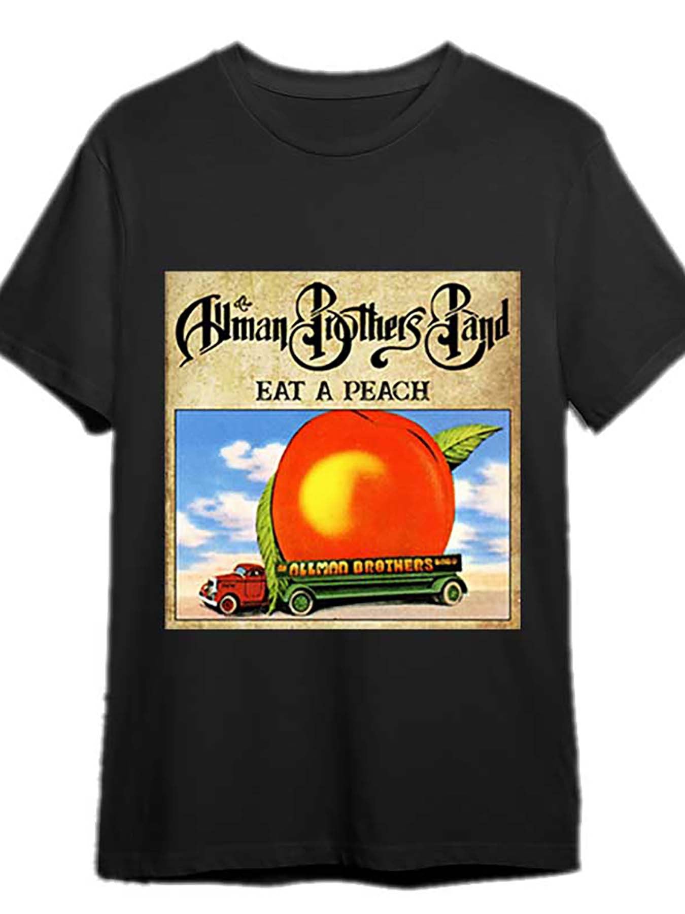 Eat a Peach Album T-Shirt - Classic 1972 Allman Brothers Graphic Tee - Premium T-shirt from Lizard Vigilante - Just $23.88! Shop now at Lizard Vigilante