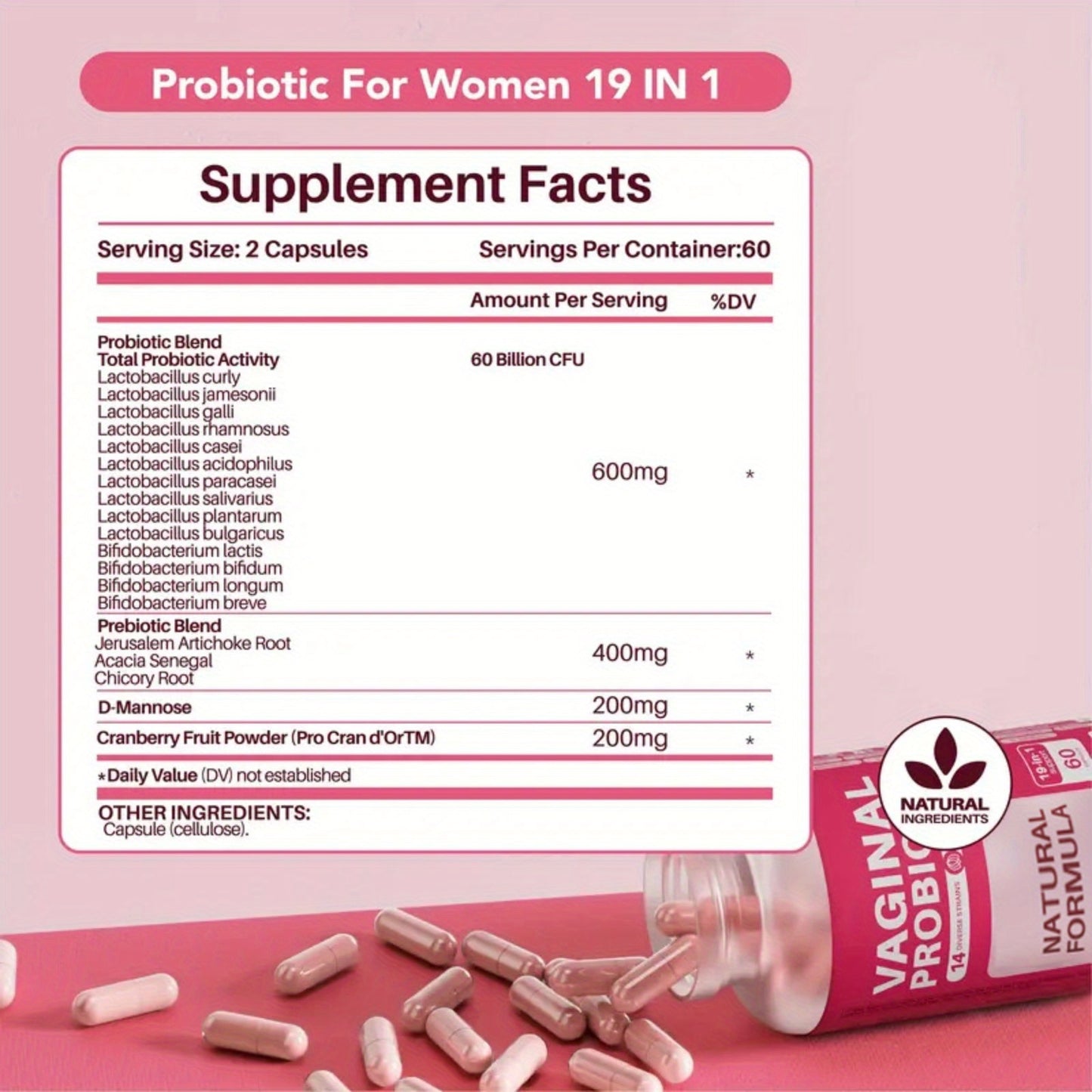 Megneta Vaginal Probiotic Capsules – 19-in-1 Probiotics for Women - Premium pills from Lizard Vigilante - Just $29.99! Shop now at Lizard Vigilante