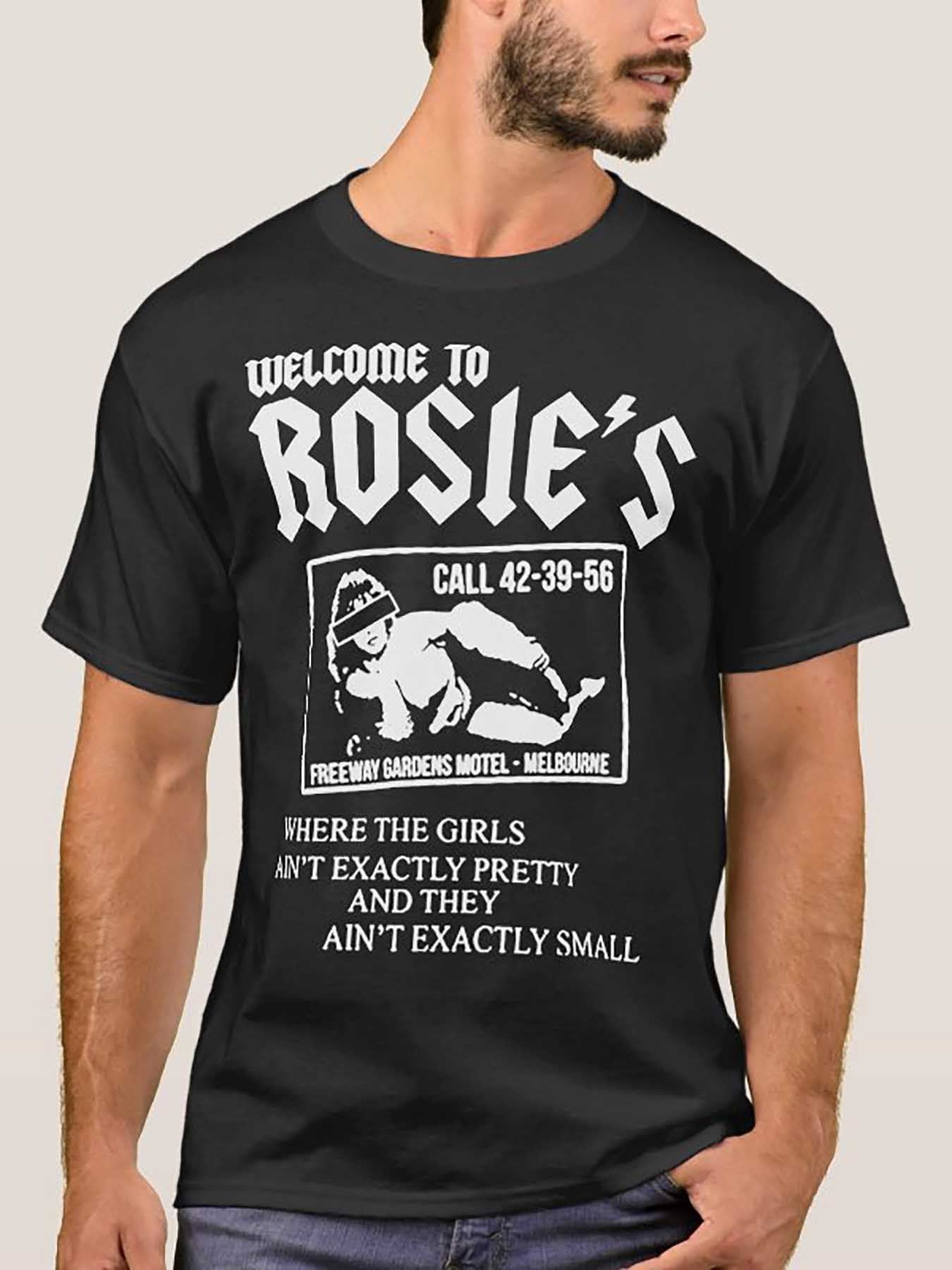 AC/DC-Inspired “Whole Lotta Rosie” T-Shirt – Men’s Classic Rock Graphic Tee in Black - Premium T-Shirt from Lizard Vigilante - Just $24.99! Shop now at Lizard Vigilante