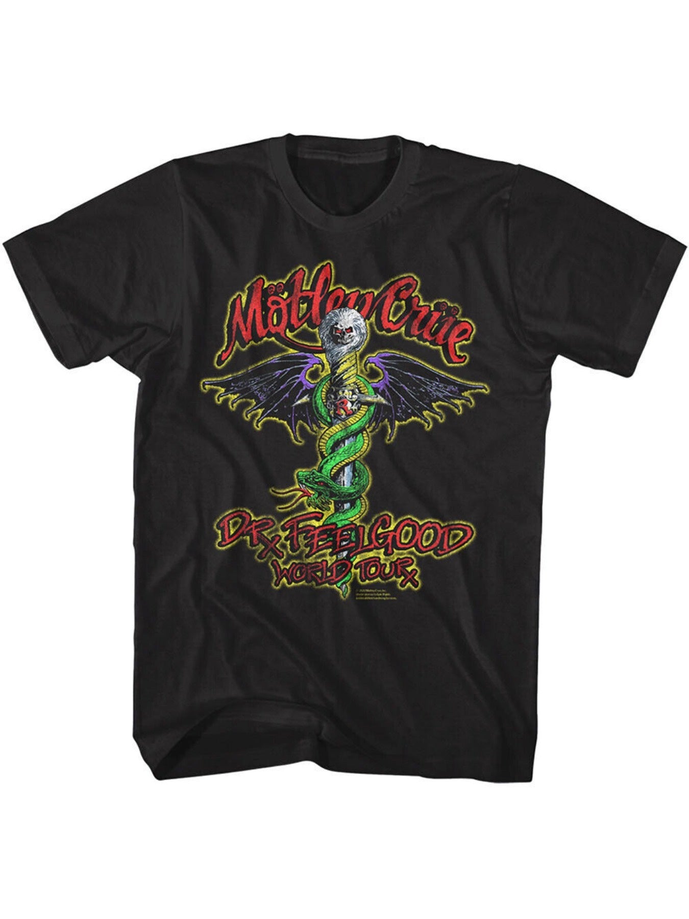 Motley Crue Dr Feelgood World Tour Men'S T Shirt - Premium  from Lizard Vigilante - Just $26.99! Shop now at Lizard Vigilante