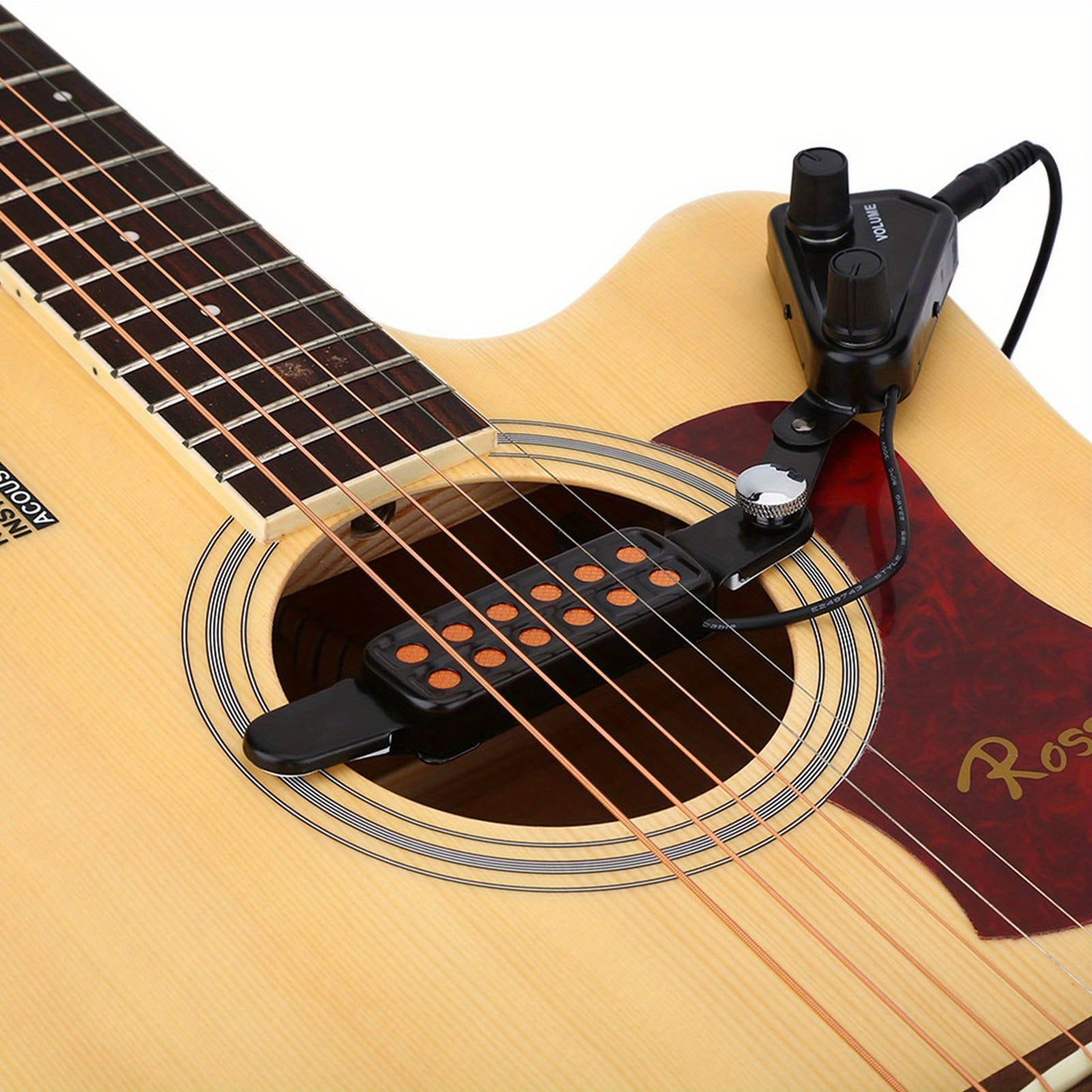 12-Sound Hole Magnetic Pickup with Volume and Tuner | Upgrade Your Acoustic Guitar - Premium guitar accessories from Lizard Vigilante - Just $23.33! Shop now at Lizard Vigilante