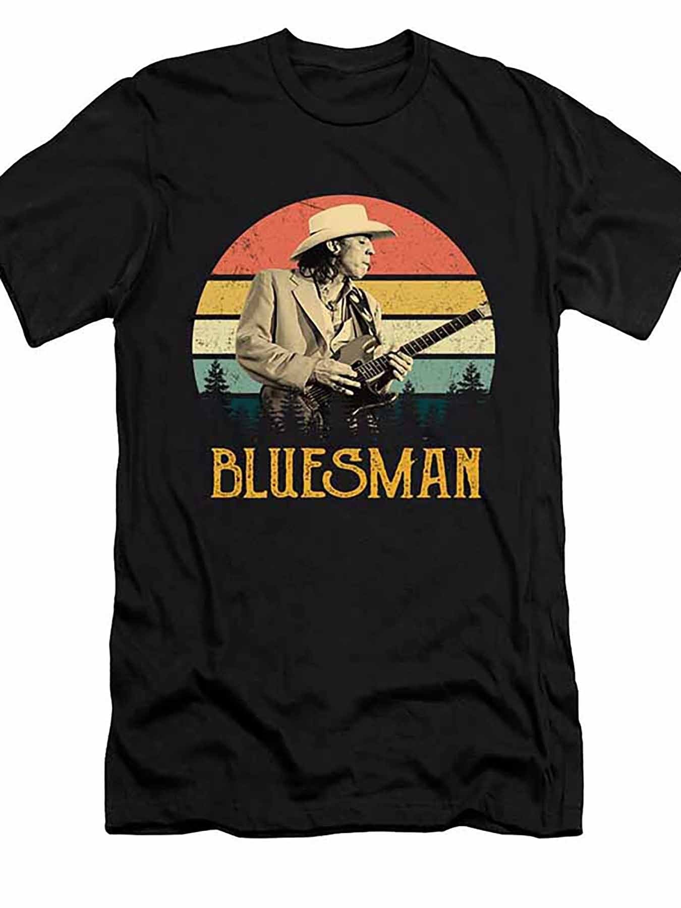 Blues Legend Stevie Ray Vaughan Men's T-Shirt – Graphic Tee for Fans in Organic Cotton - Premium T-shirt from Lizard Vigilante - Just $26.99! Shop now at Lizard Vigilante