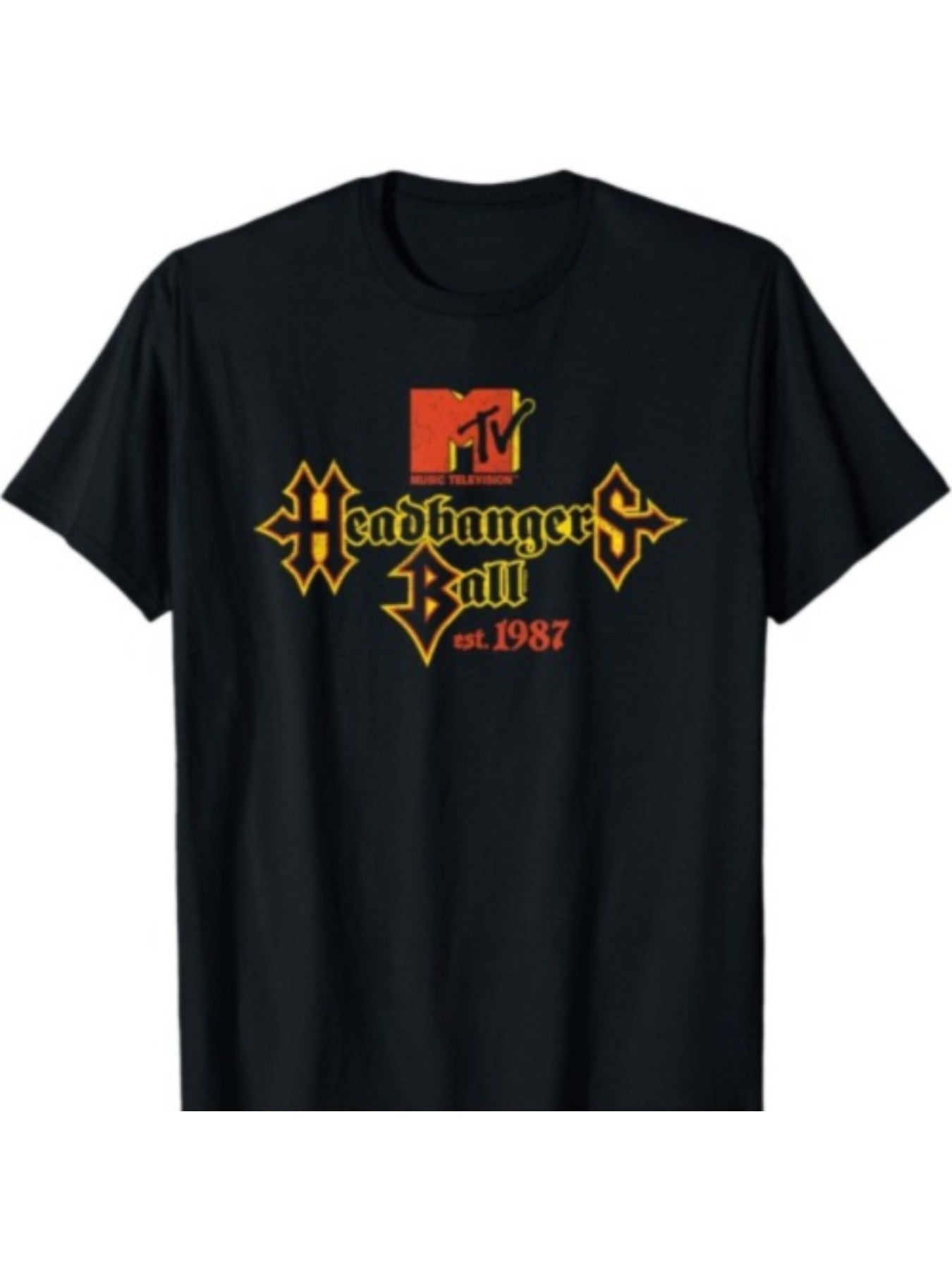 Headbangers Ball '87 T-Shirt – Vintage-Inspired Loose Fit Cotton Tee for Rock & Metal Fans - Premium tee from Lizard Vigilante - Just $23.88! Shop now at Lizard Vigilante