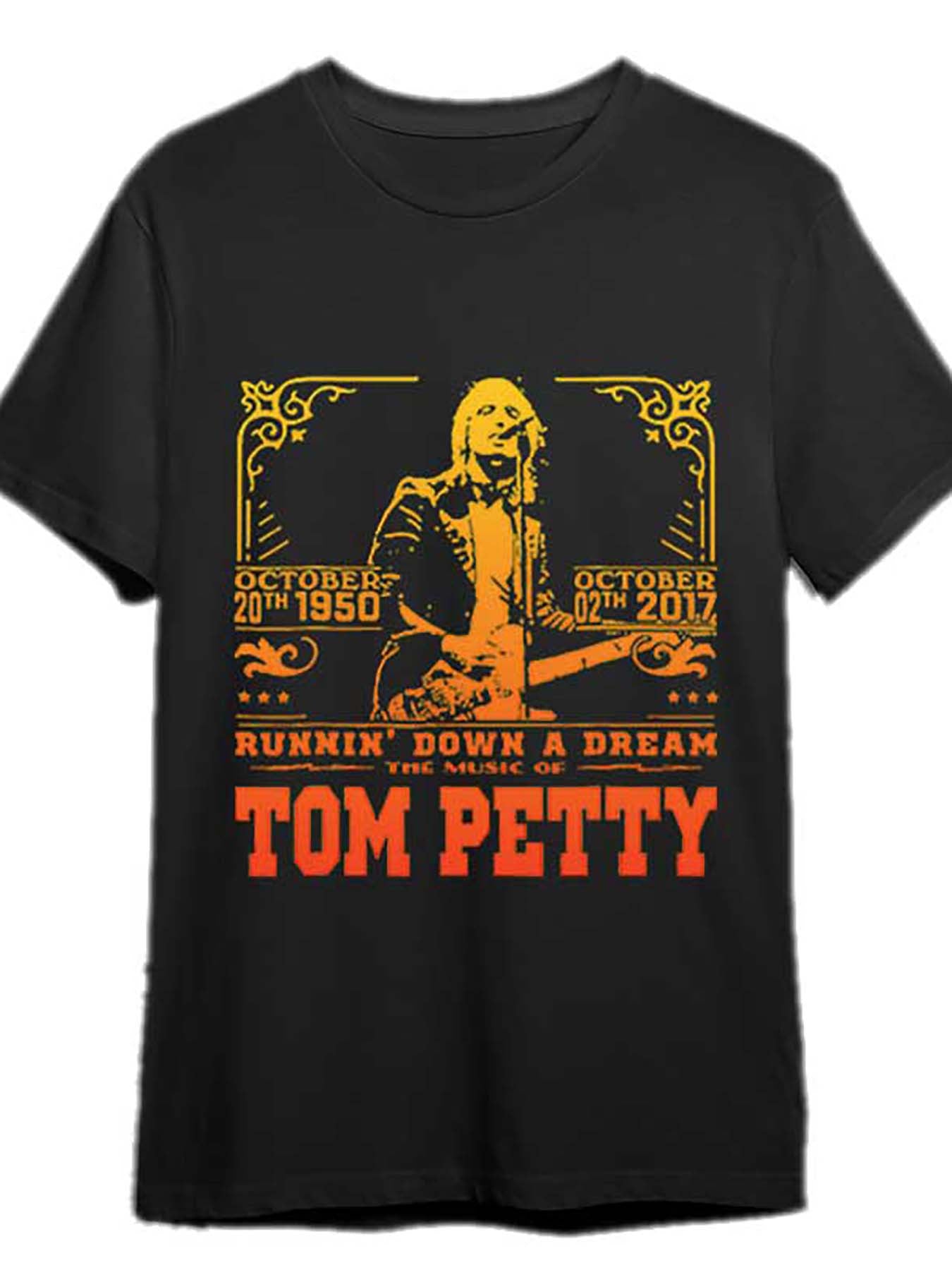 Retro Nostalgia Tom Petty Country Music Essential T-shirt 334582 Fun Men's Short Sleeve Printed T-shirt Collection Black PR - Premium  from Lizard Vigilante - Just $22.99! Shop now at Lizard Vigilante