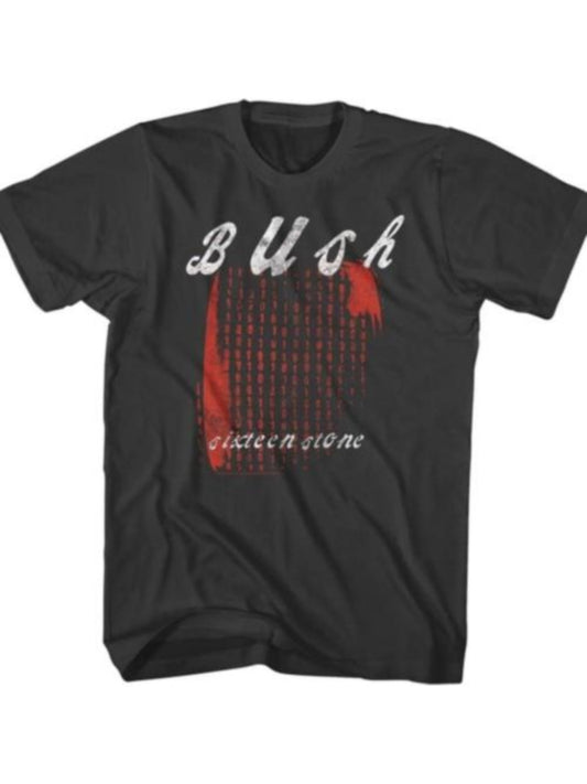 Bush Rock Band Sixteen Stone Album Adult Short Sleeve T-Shirt Graphic Tee - Premium  from Lizard Vigilante - Just $18.99! Shop now at Lizard Vigilante