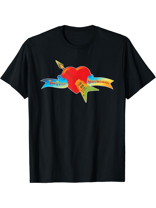 Tom Petty and the Heartbreaker Classic Logo T-Shirt Featured Cotton Fun Design DIY Short Sleeve T-Shirt Men's, Soft and Breathable, Suitable for All Seasons, Comfortable Casual Sports, Halloween and Christmas Gifts - Premium  from Lizard Vigilante - Just $21.99! Shop now at Lizard Vigilante