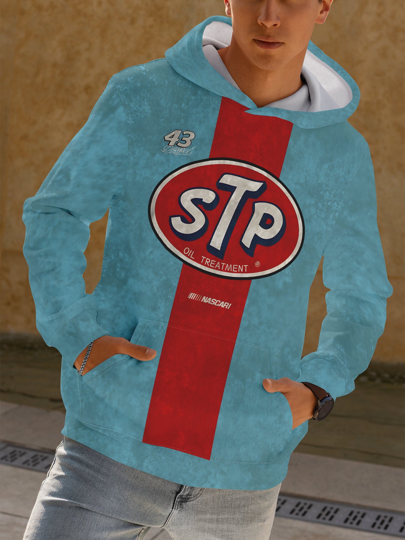 STP Digital Vortex Hoodie – Polyester Athletic Pullover for Bold Autumn/Winter Moves - Premium hoodie from Lizard Vigilante - Just $24.99! Shop now at Lizard Vigilante